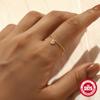 S925 Silver Light Luxury Inlaid Zircon Ring Women'S Opening Tide Silver Jewelry Adjustable Chain Ring
