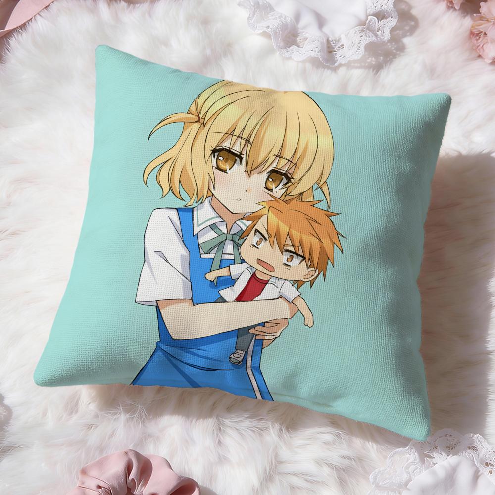 Anime D-Frag Cushion Cover Soft Washable Pillow Case Multi-Scene For Couch Bed Travel Office Use