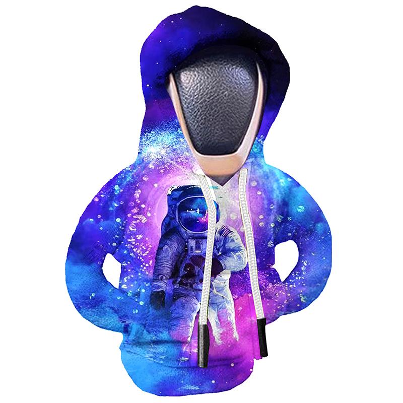 1Pc Gear Shift Hoodie Cover Shift Cover Car Gear Handle Decoration Fits Manual Automatic Universal Car Shift Lever Interiordecor