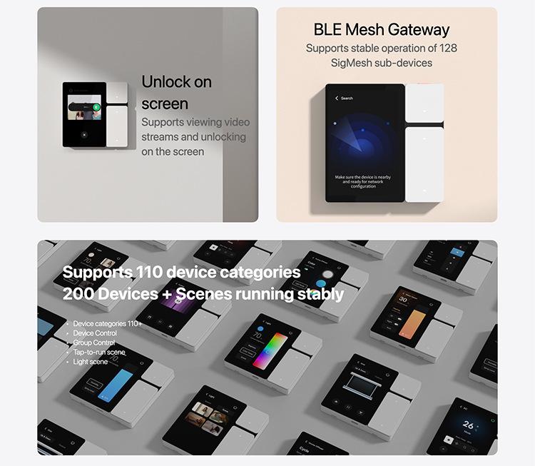 Tuya Smart 3.5" Touchscreen Switch with Infrared Control for AC & TV