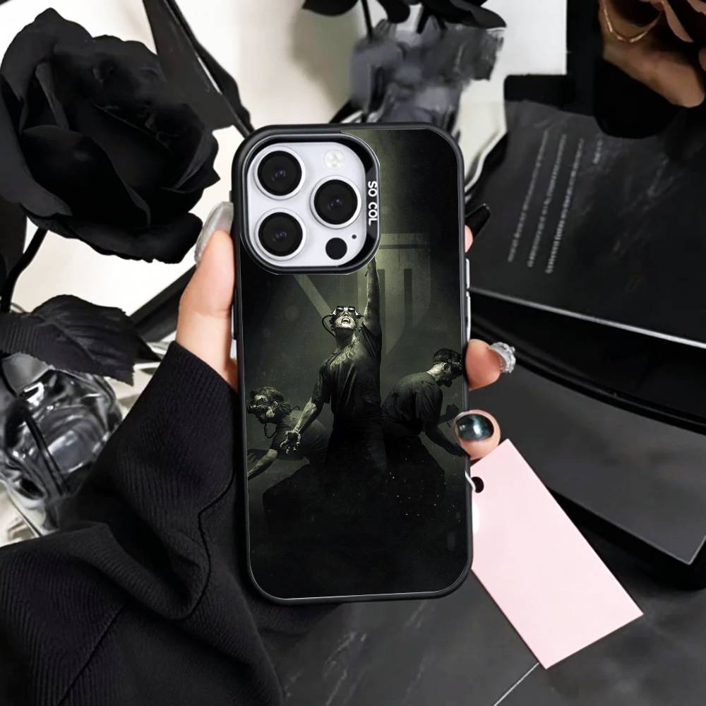

G-Game The Outlast Trials H-Horror Phone Case For iPhone17,16,15,14,13,12,11 Plus,Pro Max Colored Silver Plated Inside Cover iPhone15plus