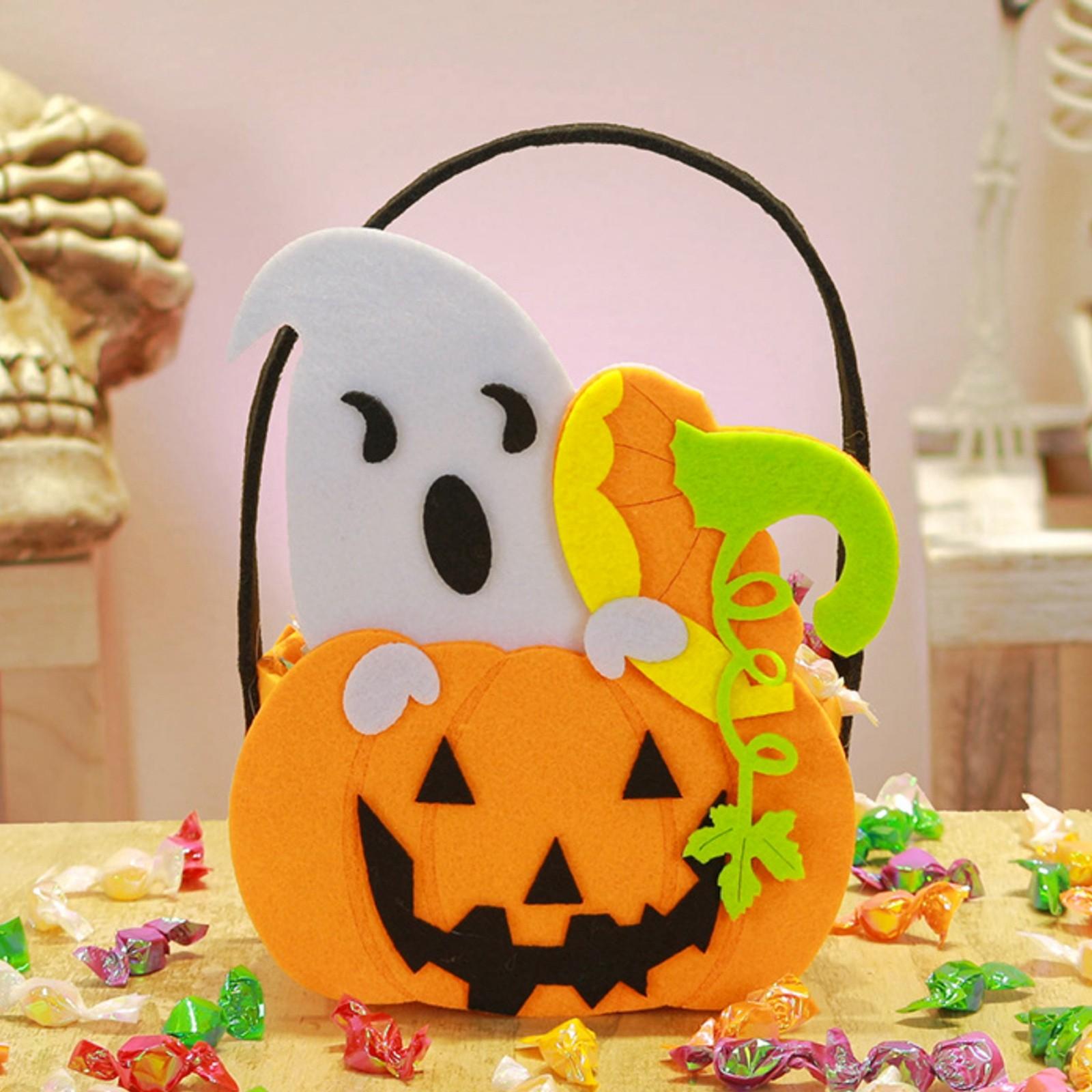 

Сумка для конфет на Хэллоуин, 3D-сумка для паука, переносное тканевое ведро, детская сумка для конфет One Size