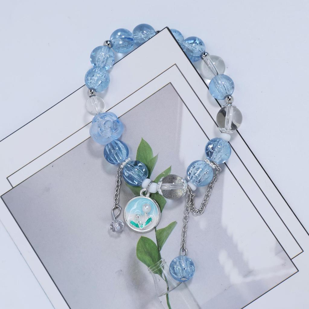Mori Style Mermaid Crystal Bracelet – Versatile Niche Design for Women, Ideal for Students and Best Friends