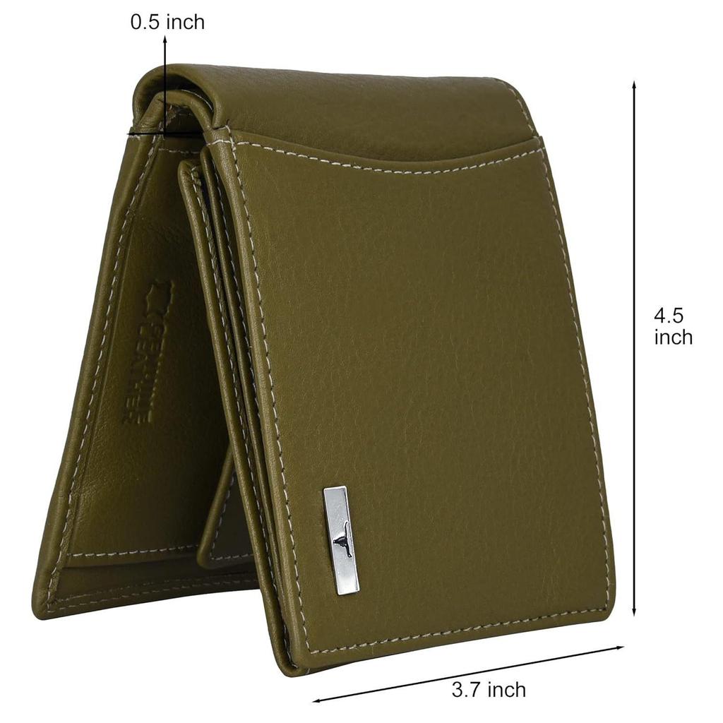 Oliver Olivgrön Läderplånbok för Män