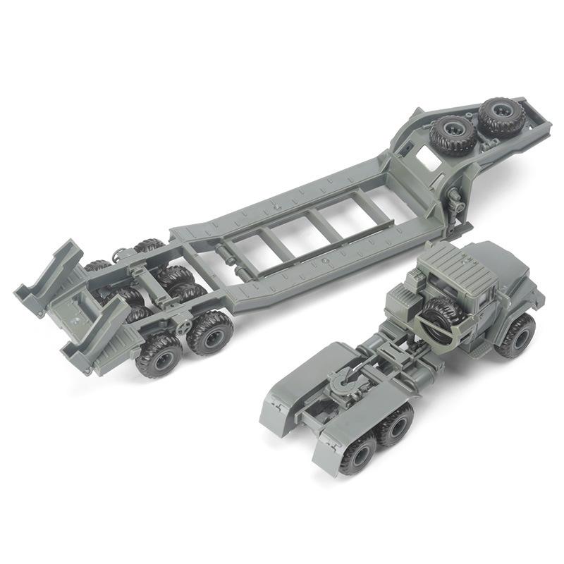 1/72 Military Model Toy Army KRAZ-260B Heavy Tank Transporter Truck Car Armored Vehicle Construction Puzzle Assemble Model Playthings