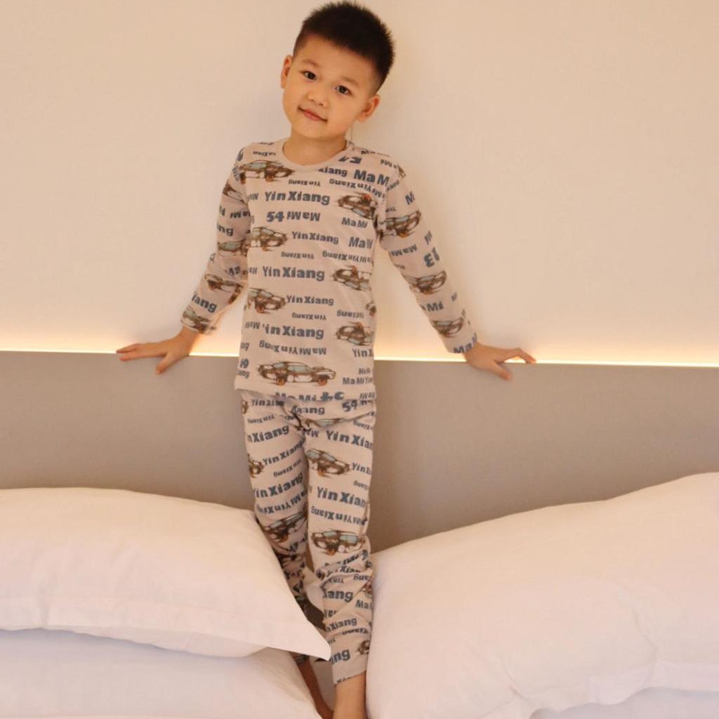 Children's All-Cotton Autumn Long Johns Set for Boys and Girls