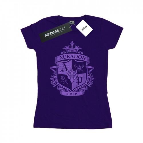 Disney - Camiseta de algodón para mujer/señora Los Descendientes Auradon Prep Crest XXL blanco