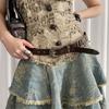Pu Leather Waist Belt American Dress Jeans Belt Fashionable Women's Belt  Spicy Girls
