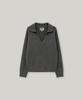 FOLNUA Damage V Neck Collar Knit (Charcoal)