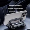 Newest Car Sticker Navigation Center Console Car Phone Plate Rotating Holder Panel Foldable Number Bracket Instrument 2-in- L8l9