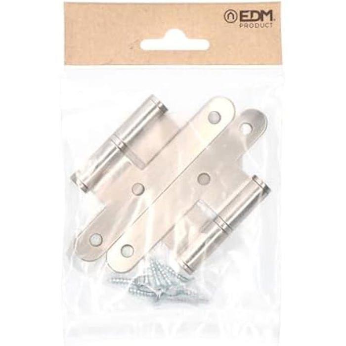 Charnière - EDM - PN04 - 100 X 58 Mm - Acier - Multicolore