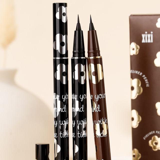 

xixi - Sweetheart Flower Eyeliner - 2 Colors #02 Brown - 600mg