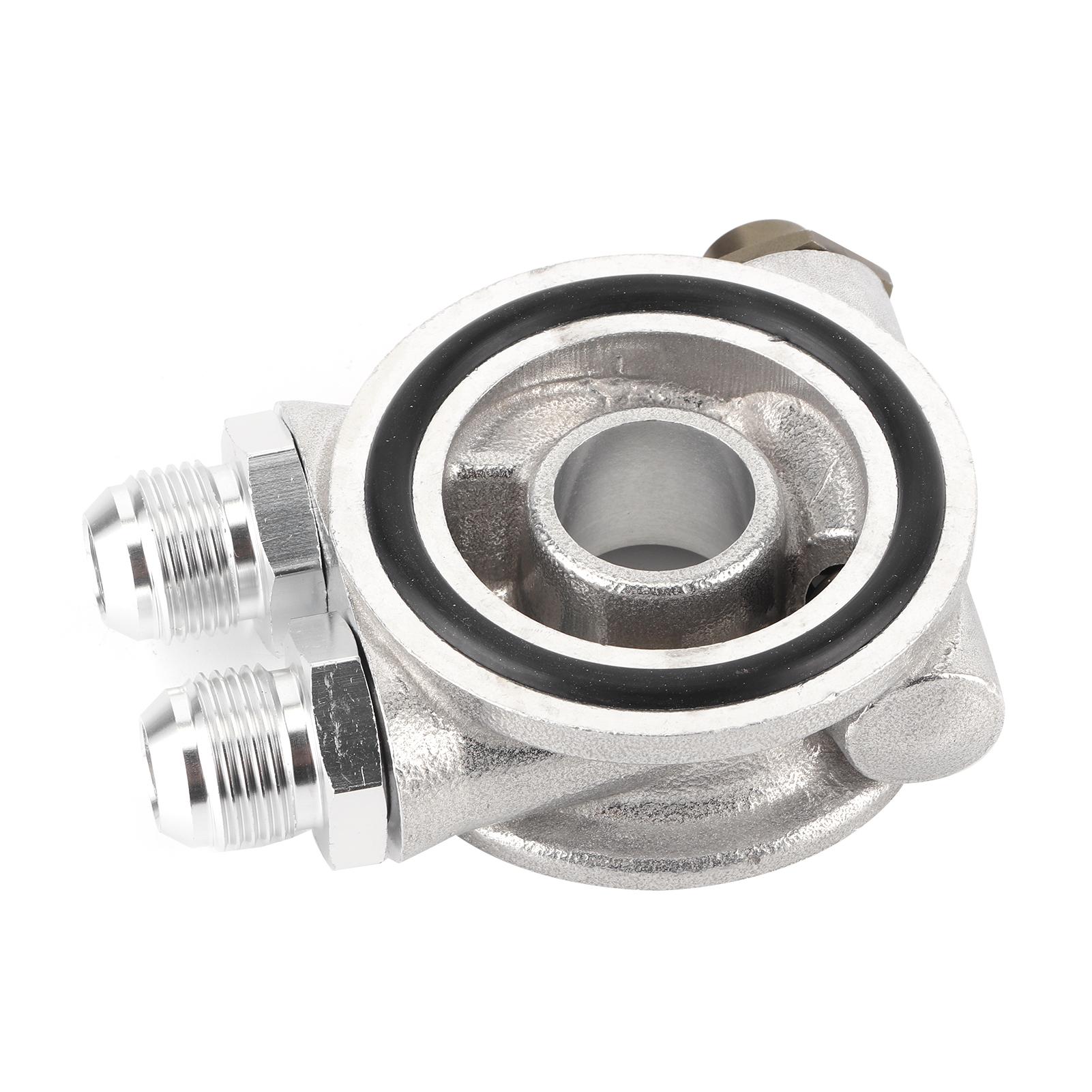 

Oil Filter Sandwich Plate Adapter Aluminum Alloy Fitting Accessory for Car with Threaded Filter