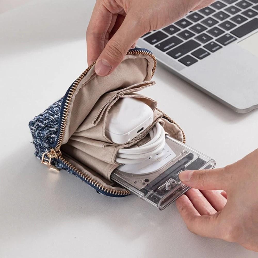 Multi-layer Jewelry Packing Bag Bracelet Necklace Velvet Jewelry Holder Jewelry Storage Bag  Travel
