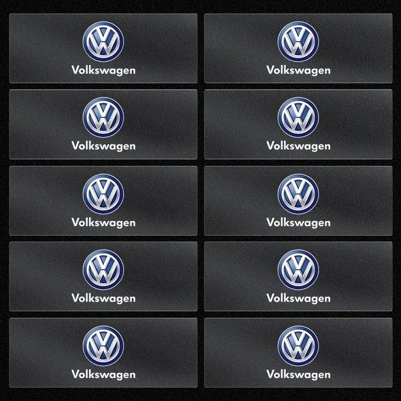 1/2/5/10PCS Car Badges Auto Interior Decor Logo Stickers For Volkswagen VW Jetta Polo T4 T5 T6 Sharan Touareg Gol T-Cross Touran