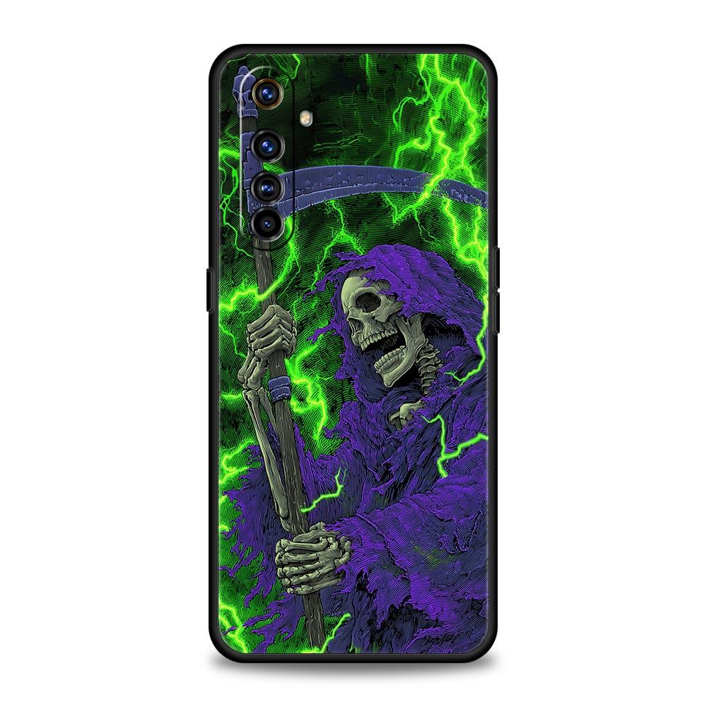 Grim Reaper Skull Phone Case For Realme 16 15T 14 13 12 11 10 4G 9 8 5G Pro Plus C21 C25 C35 GT5 GT3 GT2 Neo 2 3 3T 5 Cover