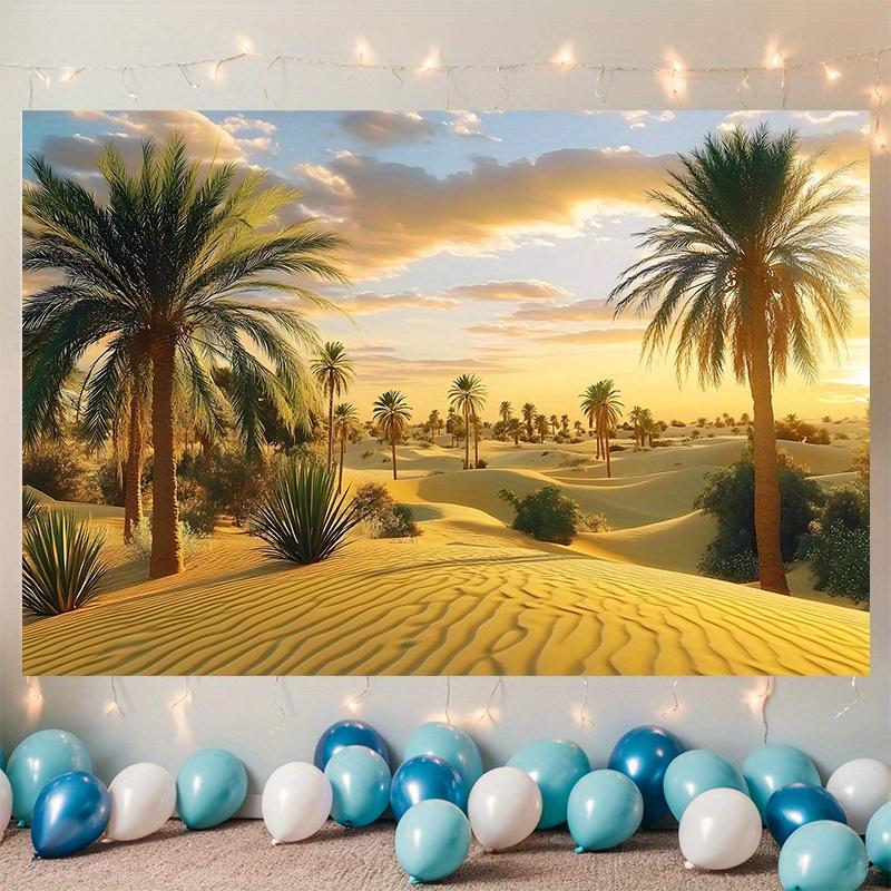 1Pcs Golden Desert Oasis Decoration Background Backdrop Decorations For Photo Studio Photo Booth Party