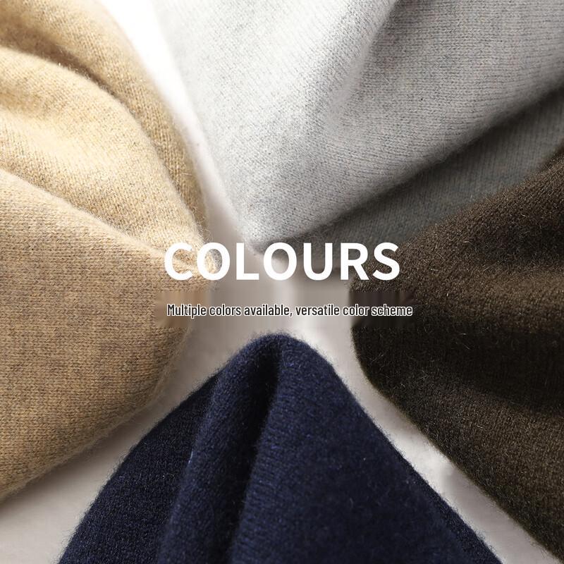 Antonio Men's 100% Cashmere Zipper Collar Sweater