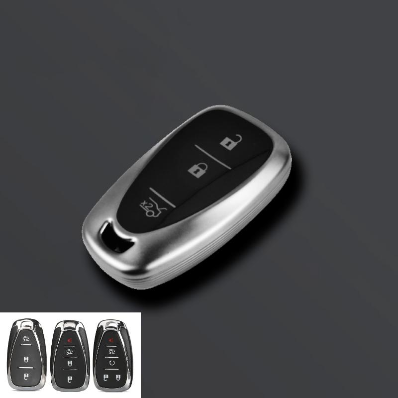 Grey Tpu Car Key Cover Case For Chevrolet Onix Equino Orlando Cruze Spark Sonic Camaro Volt Bolt Trax Malibu Blazer Traverse