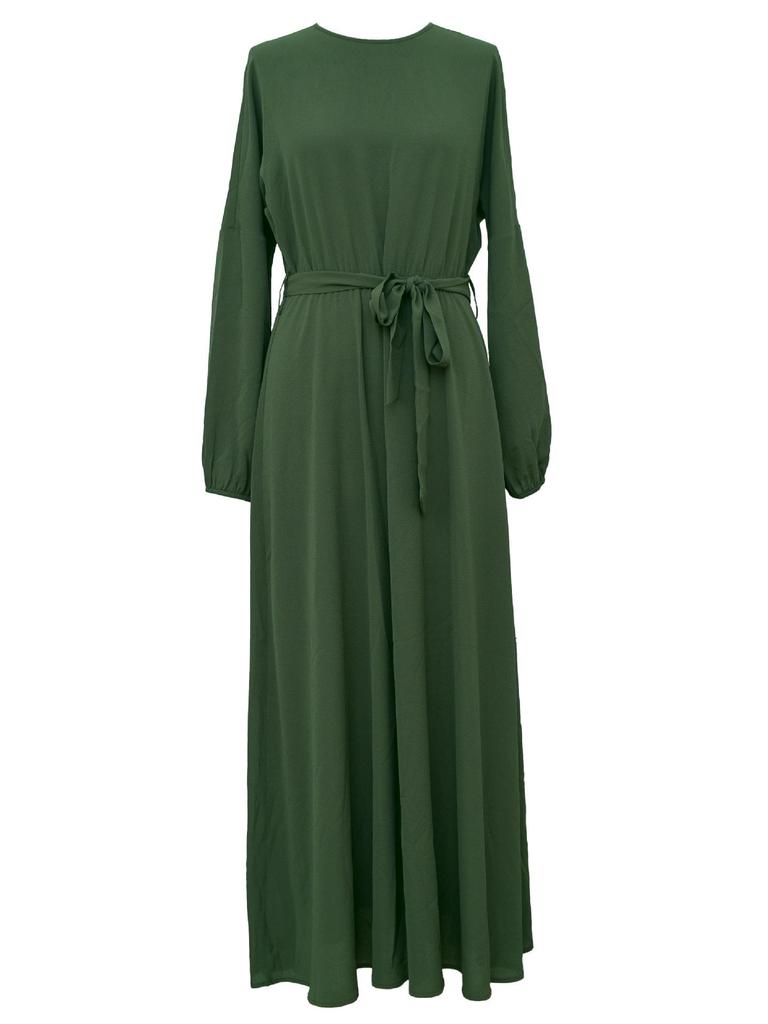 Batwing Sleeve Abaya: 2021 Middle Eastern Women's Long Dress