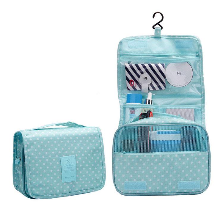 Large Capacity Multi-Functional Travel Toiletry & Makeup Bag with Foldable Hook