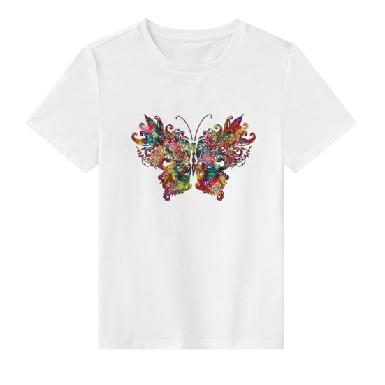 Heat Transfer Decal Washable DIY Easy To Use Butterfly Pattern Thermo Stickers Clothing Patch Applique Sewing Tool