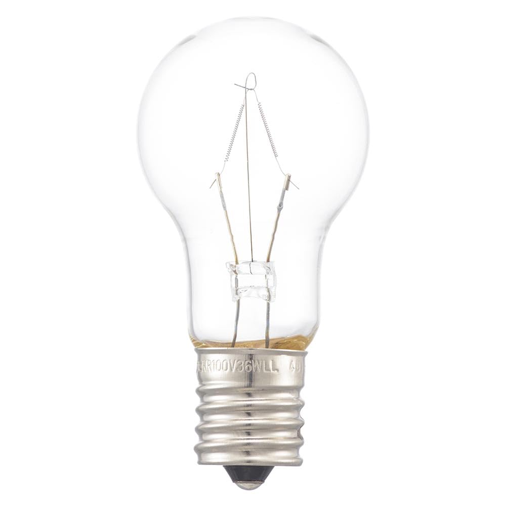 OHM Mini Krypton Light Bulb E17 40W Long Life Type Clear 2-Pack Made in Japan LB-PS35E17100V36WCLL2 06-5330 OHM Electric