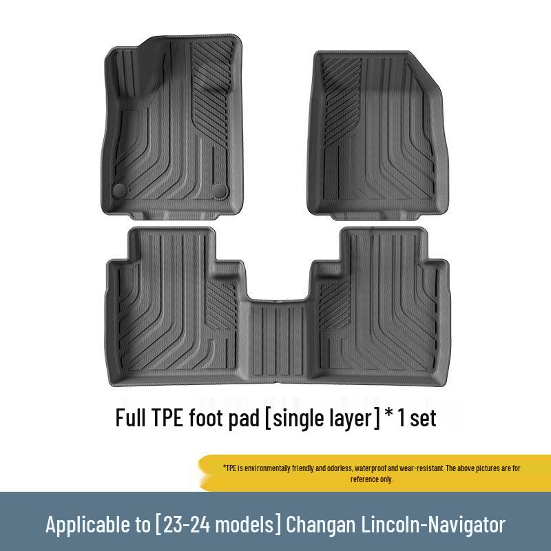 Eco-Friendly TPE Floor Mats & Seat Back Pads for 23-24 Changan Lincoln Navigator