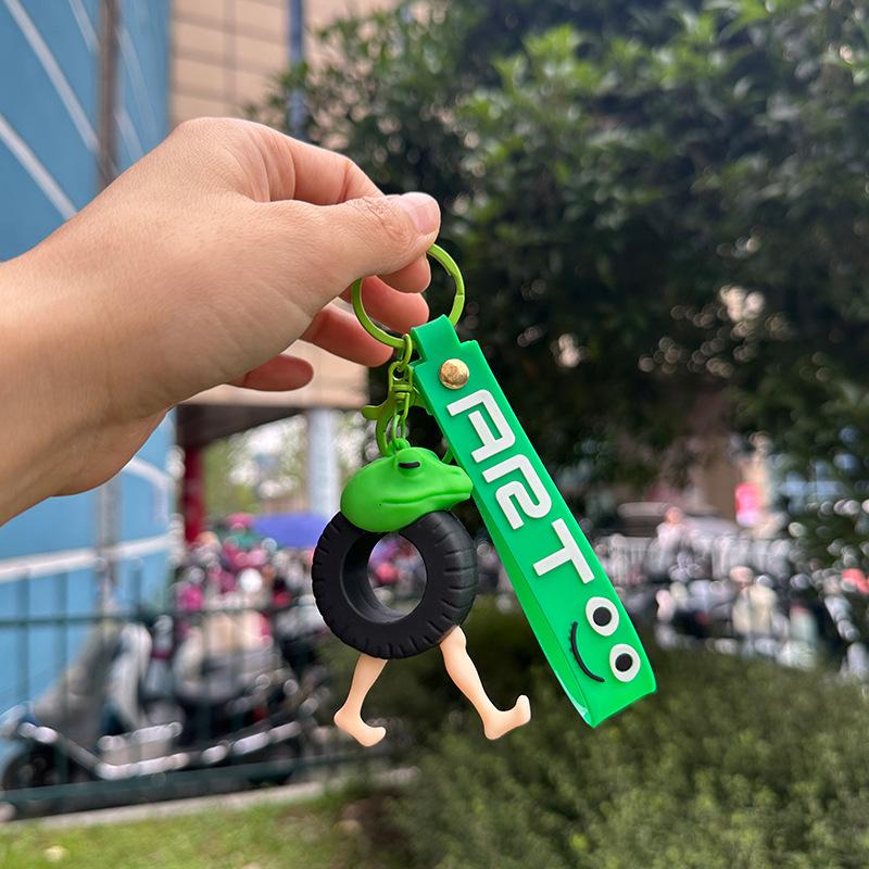 

Funny Animal Keychains Cartoon Figures Tungtung Sahur Brainrot Keyrings For Bag Car Key Pendant