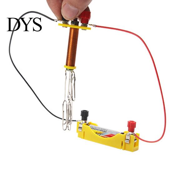 Magnetic Electricity Circuit Electromagnetic Magnet Toy Physical Metal Science Kit Lab Model for Student