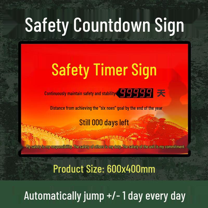 

LED Safety Days Countdown Display
