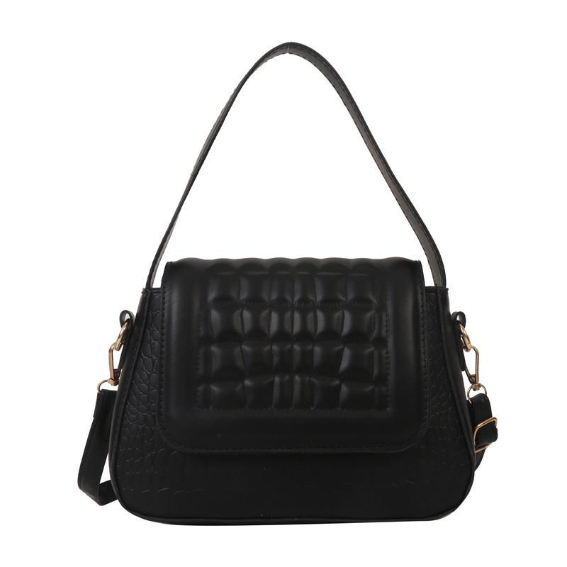 Trendy Crocodile Pattern Flap Handbag For Women 2023 Fashionable Shoulder Bag