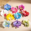 1/10Pcs 3D Butterfly Orchid Brooch Simulation Elegant Plants Brooch For Women Girls Pretty Flowers Jewelry Clothes Backpack Pins