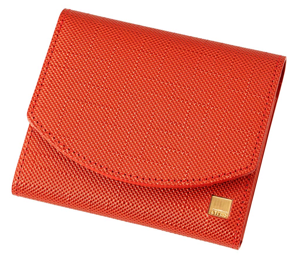 

Pon Compact Honeycell Wallet Bifold Wallet Bifold Leather Day Gift Present Birthday 6461 [Cypris] Жіночі Жіночі Татові Матері червоний