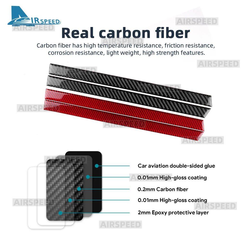 Real Soft Carbon Fiber Sticker For Suzuki Jimny JB74 JB64 2019 2020 2021 2022 2023 2024 2025 LHD RHD Car Door Decor Trim