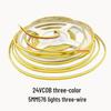 COB Self-Adhesive LED Light Strip: Flexible 5V/12V/24V, Low Voltage, Three-Color for Home, Ceiling, Cabinet, and Mall Decor