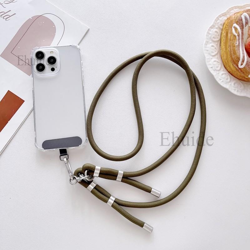 Adjustable Strap Case for OPPO Reno 14 14F 13 13F 12 11 12F Realme 15 Pro C71 C63 C65 Crossbody Cord Lanyard Transparent Cover