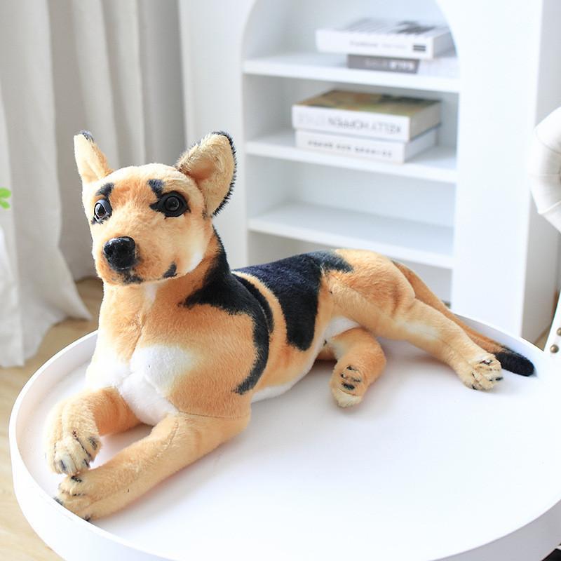 Realistic Dog Plush Toy With Short Fur For Kids And Collectors