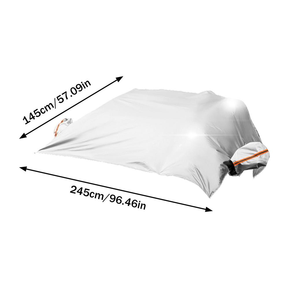 210T Sliver-coated Cloth Car Sunshade Cover Car Cover Windshield Sunshade Outdoor Waterproof Anti Ice Automobiles Exterior Cover