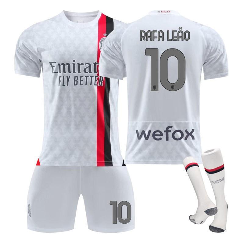 AC Milan Jerseys 2324 Away Children Students Adults Sports Group Purchase Men's Women's Suits Football Uniforms Stars