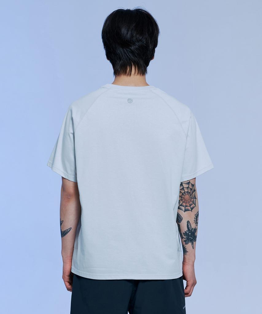 OFFGRID Breezex Aerocool Cutout Short Sleeve T-Shirt - Light Gray