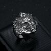 New Punk Ring Retro Clown Head Three-dimensional Engraving Men's Ring