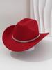 New trendy cool top hat fedora hat accessories personalized fish bone three-dimensional rivets rhinestone belt party hat