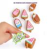 3D Printed Ice Cream Clicker Keychain Decompression Button Keyring Fidget Toy Home Office Worker Anxiety Stress Relief Desk Toy