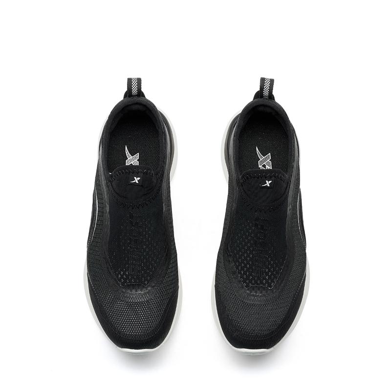 Xtep Comfortable Versatile Low-Top Casual City Commuting Running Shoes Women sneaker Black 875218110062-4