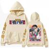 Akaza Demon Slayer Graphic Hoodies Japanese Manga Print Sweatshirt Men Women Fall Winter Long Sleeve Fleece Hooded