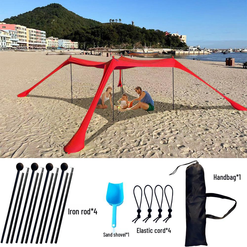 Seaside Portable Camping Canopy Tent Sunshade for Outdoor Beach and Fishing