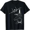 F-15 Eagle Jet Militärischer Stealth-Kampfjet T-Shirt