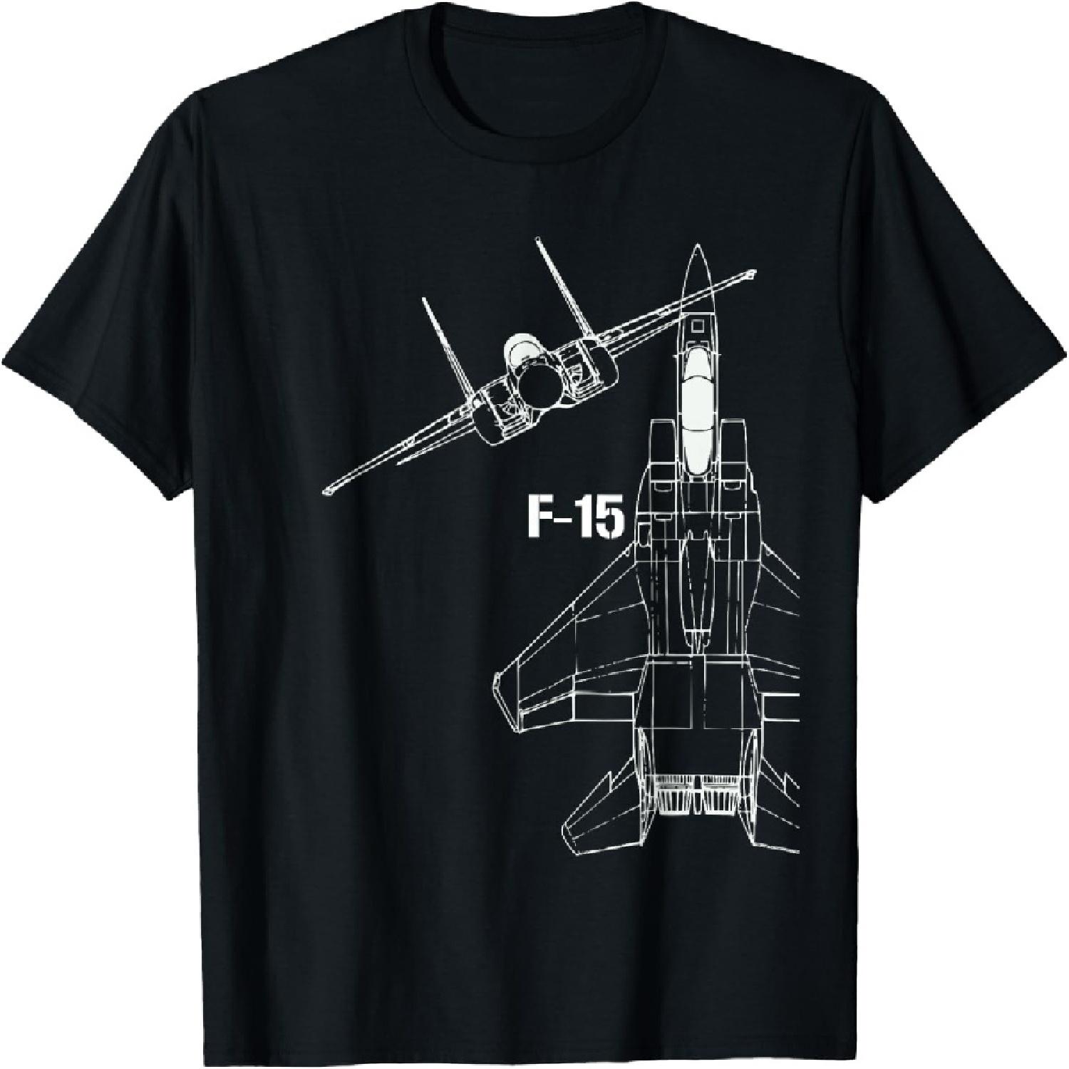 F-15 Eagle Jet Military Stealth Fighter Jet T-Shirt S