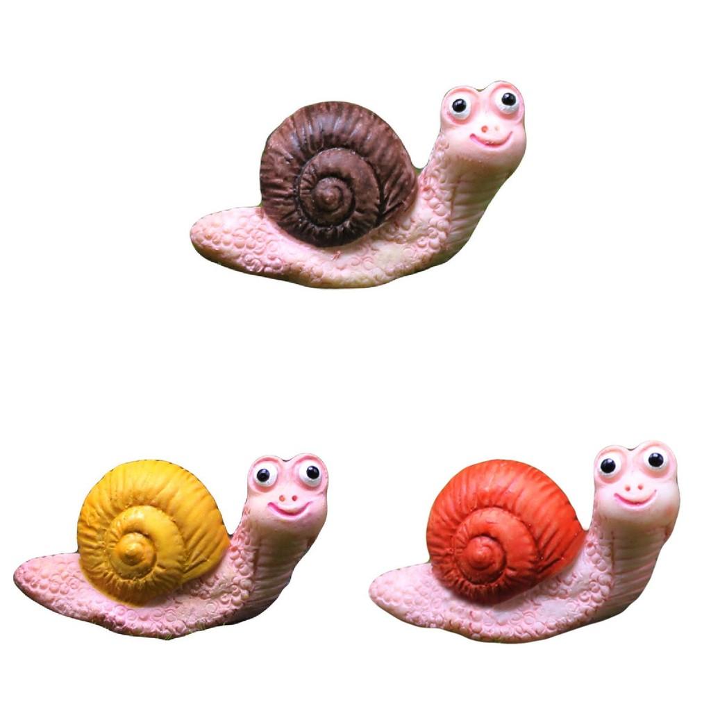 Animal Figurine Resin Snail Decoration Animal Ornament Handicrafts Gift Cute